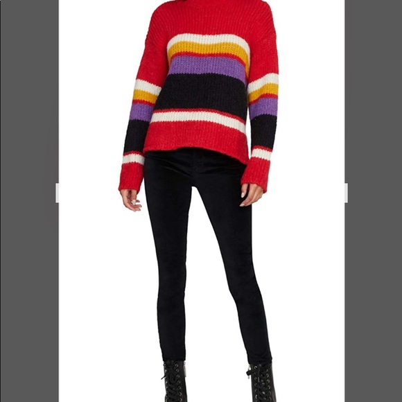 Sanctuary Over The Rainbow mock neck Sweater NWT - Picture 2 of 4